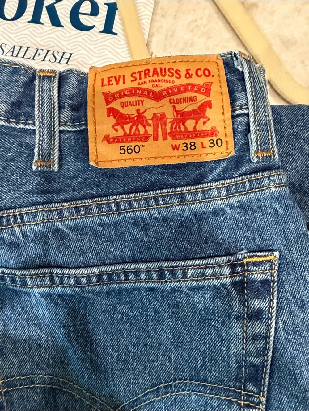 Levi's Relaxed Fit Dark Blue Denim Jeans